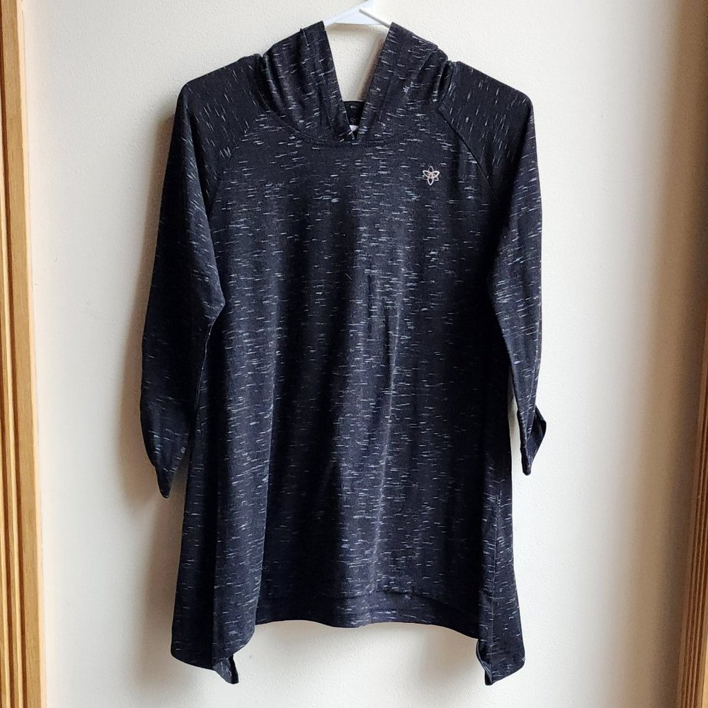 Harmony Balance Charcoal Gray/Black Speckled Hooded Jersey Size Small - Picture 7 of 13